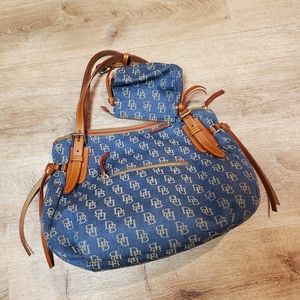 Dooney & Burke denim purse with wallet